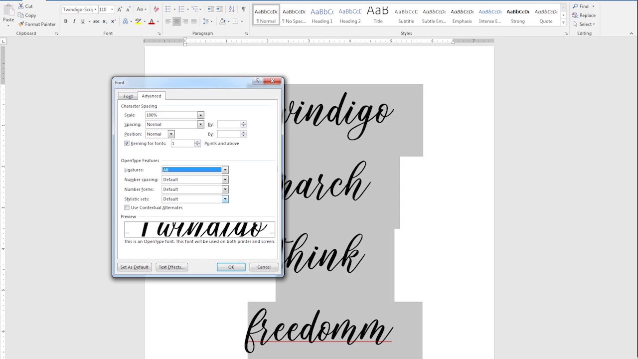 free fonts for microsoft word 2007